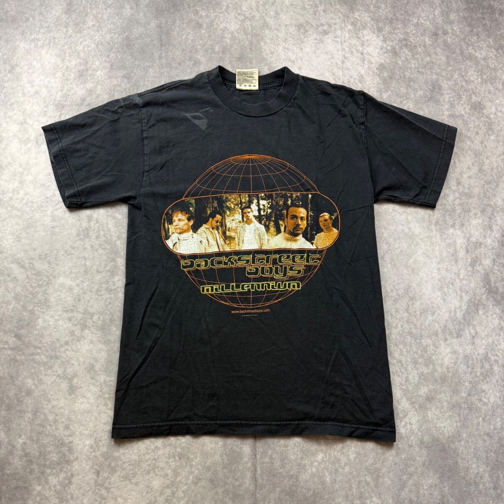 Vintage 1999 Backstreet Boys Millennium Tour Shirt Winterland Black Medium
